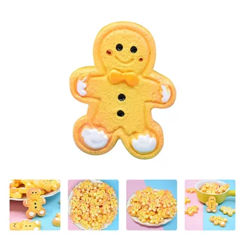 

40pcs Gingerbread Man Mould Resin Gingerbread Man Decor Christmas DIY Layout