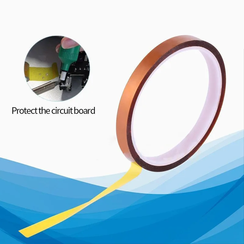 2 Rolls 10mm X 33m 100ft Koptan Tape High Temperature Heat Resistant Tape Sublimation Tape