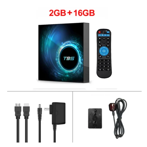 2G16G T95 H6 Смарт ТВ приставка Android 10,0 4 ГБ 32 ГБ 4 ГБ 64 Гб Allwinner H616 четырехъядерный 1080P H.265 4K медиаплеер 2 Гб 16 Гб телеприставка - Цвет: 2G16G