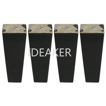 

4PCS 6x15x3.8CM Furniture Legs Wooden Furniture Feet Cabinet Table Feet Iron Pads Gaskets Screws