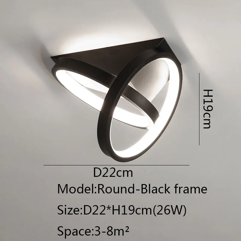 drop ceiling lights Simple Black White Ceiling Light for Home Living Room Corridor Hallway Balcony Surface Mounted Aisle Ceiling Lighting Fixtures black ceiling lights Ceiling Lights