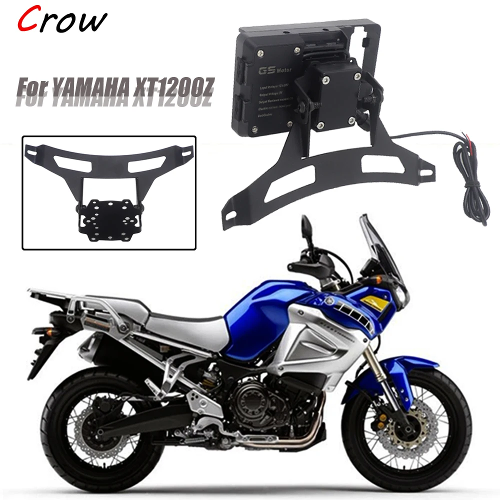 

Кронштейн для навигации для YAMAHA XT1200Z XT 1200 Z Super Tenere 2011-2016, мотоциклетные запчасти, держатель телефона, USB-Подставка для зарядки