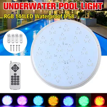 

36W Underwater Led Swimming Pool Light SMD144leds AC/DC12V RGB Resin Replacement PAR56 Lamp Waterproof IP68 Multi Color 2m Wire