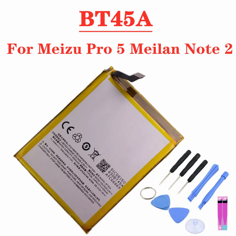 BT45A для Meizu Pro 5 Meilan Note 2 M571H M571M M571C аккумулятор телефона 3100 мАч высококачественные