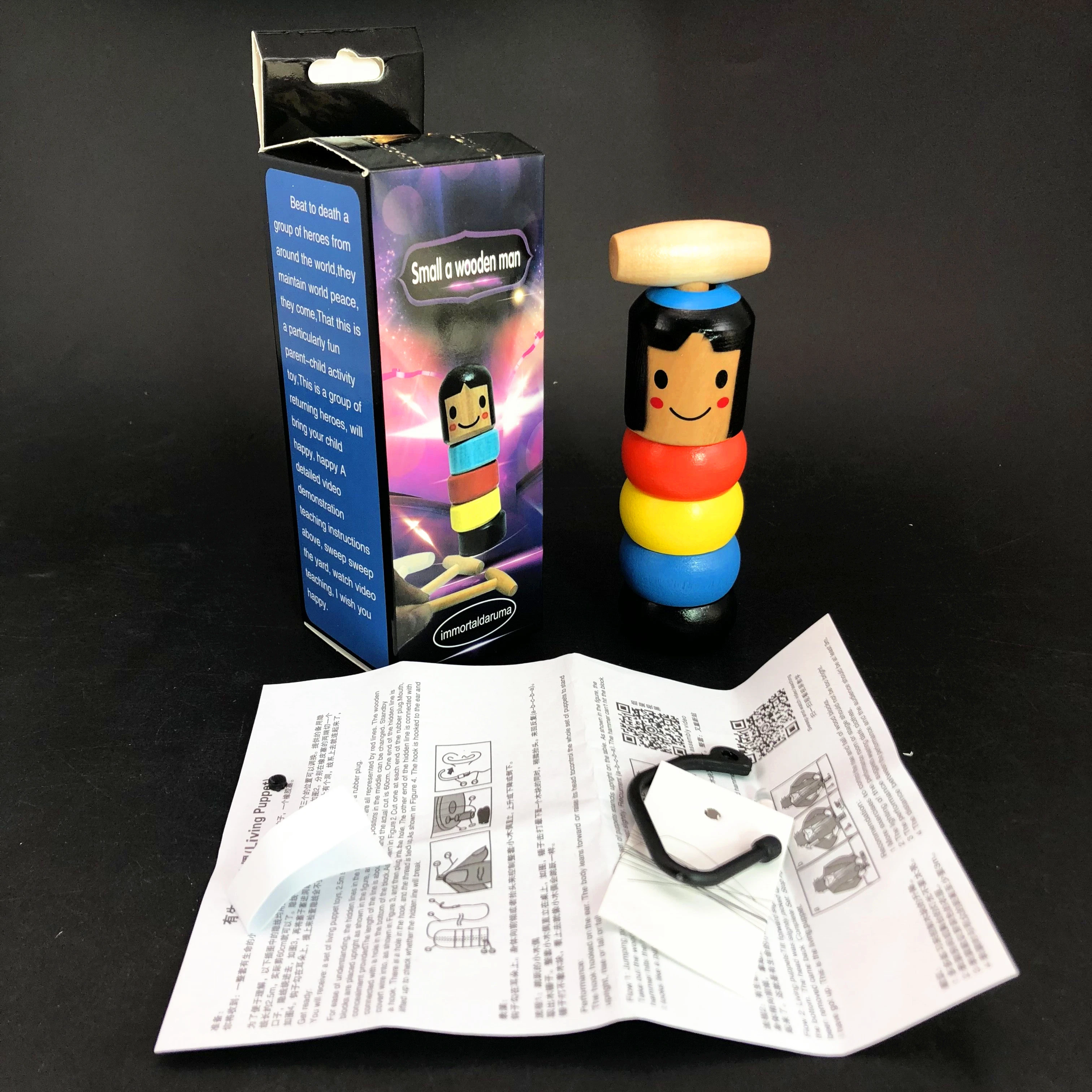 unbreakable wooden man toy