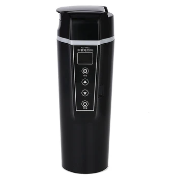 

12V/24V Smart Touch Car Thermos Portable Universal Portable Black Car Electric Kettle Traveling Heating Cup Auto Accessorie