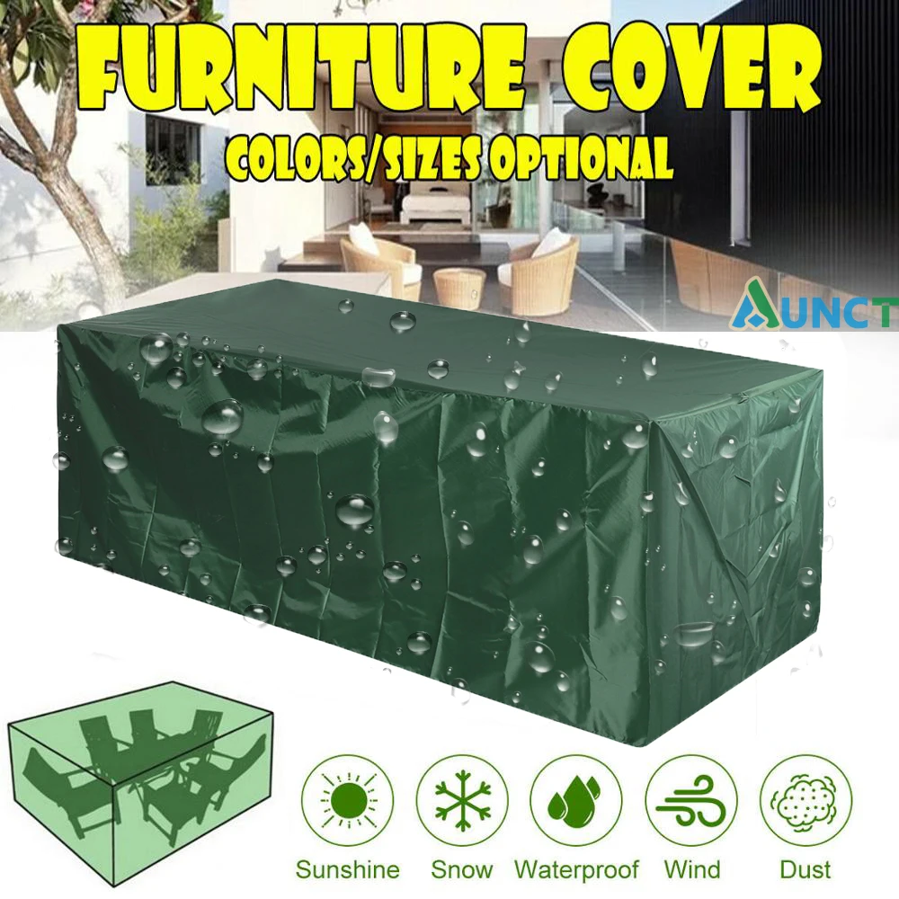 Patio Garden Outdoor Furniture Covers Waterproof 210D Rain Snow Chair covers Sofa Table Chair Dust Proof Cover Green Blue Brown