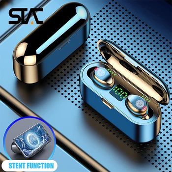 

Oringinal F9-V5.0 Bluetooth 5.0 Earphone TWS Fingerprint Touch Headset HiFI Stereo In-ear Audifonos Auriculares Earbuds