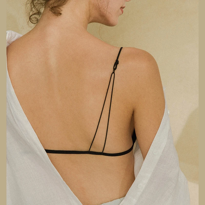 

Fashion of French Backless Bra with Slender Shoulder Strap and Beautiful Back Bra with Front Button and Ultra-thin Bra