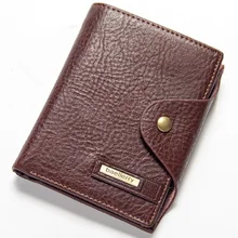 New brand high quality short men's wallet,Genuine leather qualitty guarantee purse for male,coin purse card holder
