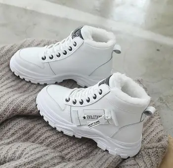 

New Winter Boots fashion female Ankle Boots For Women Wool Women Shoes Fur Boots New White Snow Boots Fur Plush Warm Ankle Boots