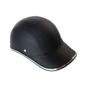 

Helmet Baseball Cap Cycling Outdoor Motorcycle ABS+PU Safety Half Open Face Protective Universal Adjustable