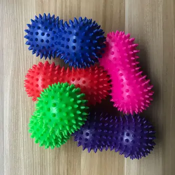 

15cm Peanut Massage Ball PVC double pointed Thorn Massage Yoga Ball Rolling To Reduce Fatigue easy to use
