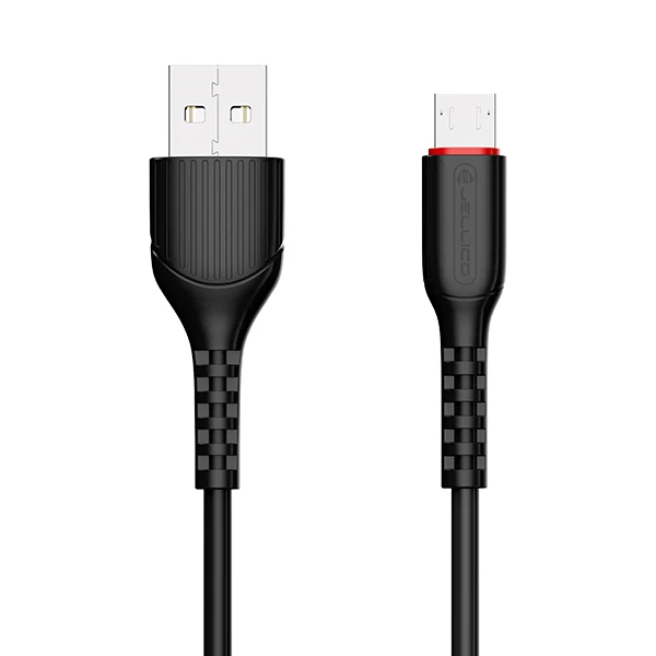 Jellico 3 в 1, USB кабель для iPhone, samsung, Xiaomi, мульти быстрая зарядка, микро USB кабель для мобильного телефона, usb type-C кабель - Цвет: Micro Black