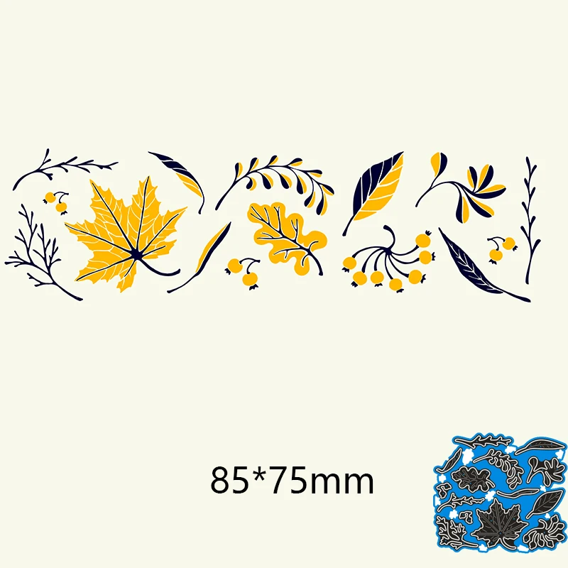 

85*75mm leaves Creative New Metal Cutting Dies Scrapbook Embossing Paper Craft Album Card Punch Knife