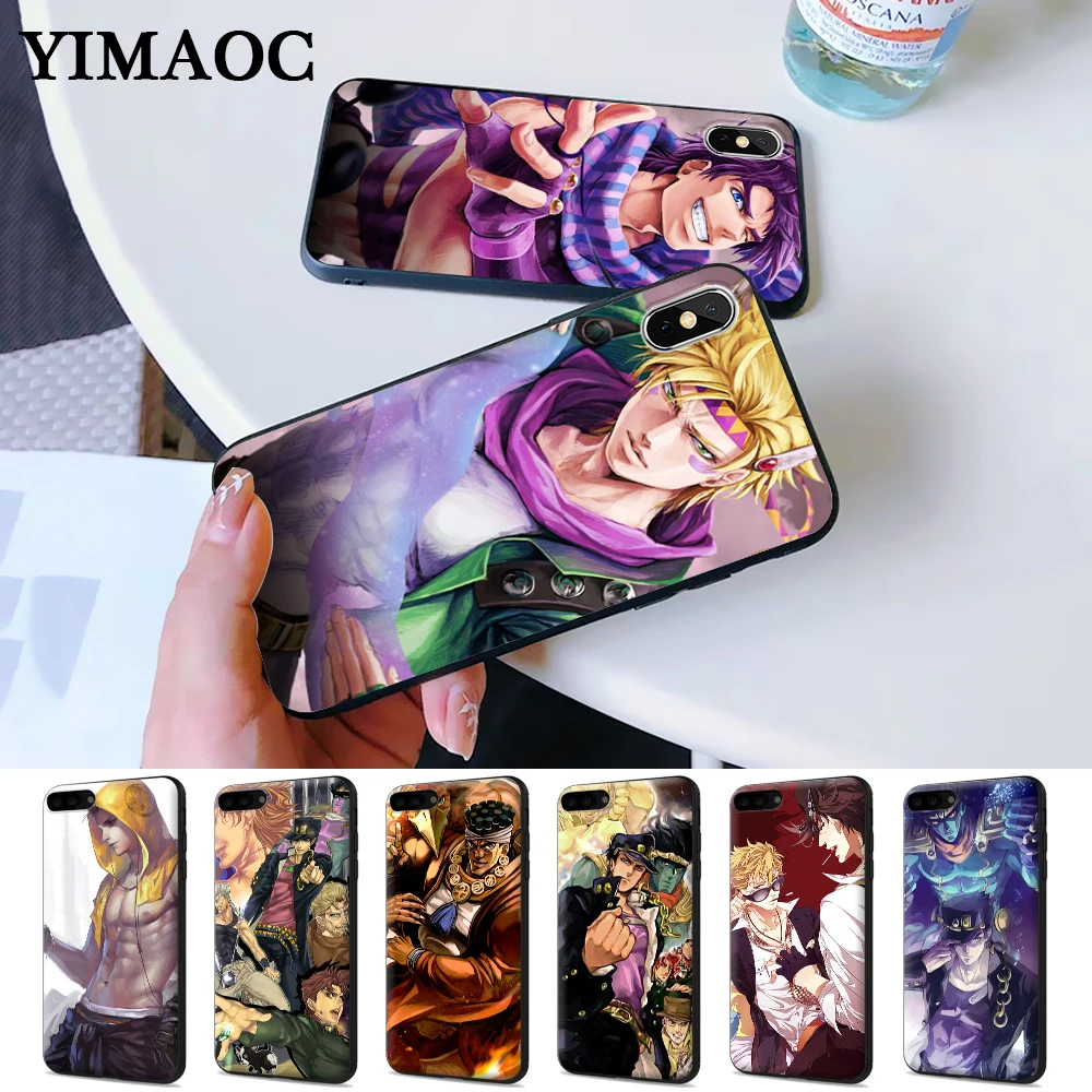 

JoJo Jonathan Joestar Novelty Fundas Silicone Case for iPhone 5 5S 6 6S Plus 7 8 X XS Max XR