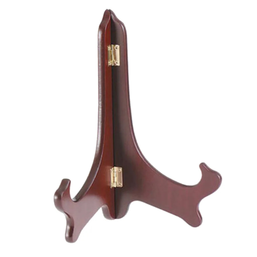 4-14 inch Height Wooden Folding Display Easels Premium Quality Tea Tray Plate Stand Holder Photo Picture Frame