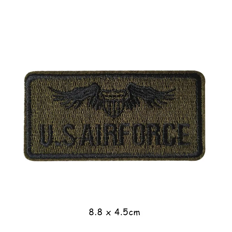 U S армейская эмблема военная железная нашивка для одежды Вышивка Аппликация наклейка на одежду тактический боевой дух ранг нарукавная повязка в полоску - Цвет: 36