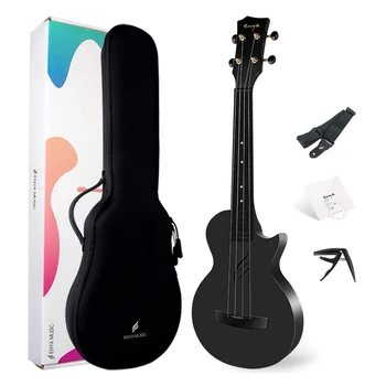 

Enya Ukulele Concert NOVA U Carbon Fiber Ukelele Beginner Kit String Instruments Hawaii Mini Guitar with Semi-hard Case Strap