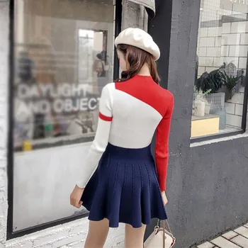 

Clothing Women's Long Sweaters Long Sleeve Casual Autumn Woman Fashion Slim Round Color Wild Long Ladies Sweater