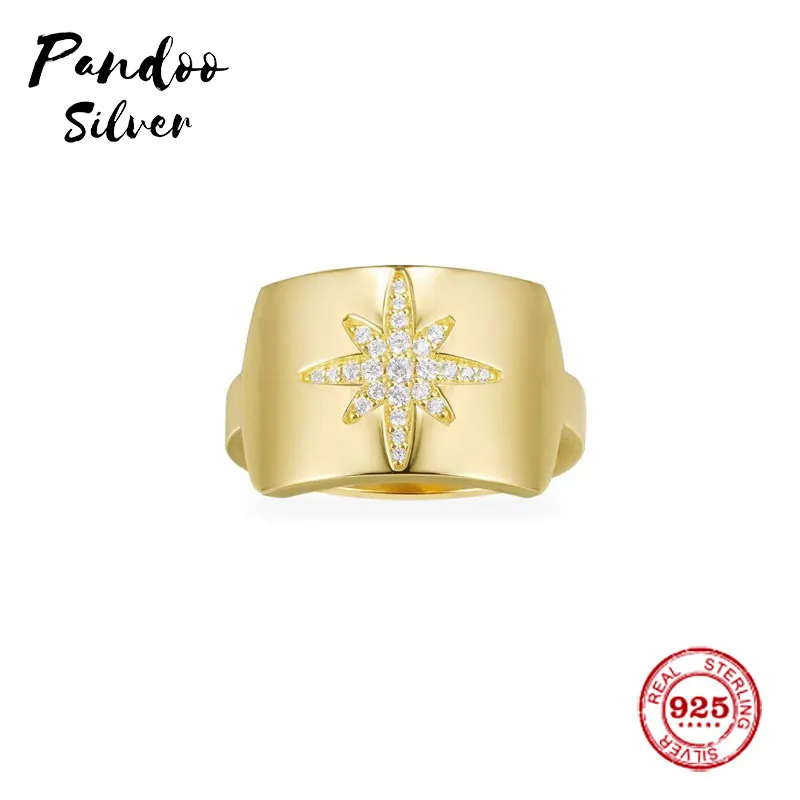 Модная подвеска Стерлинговое Серебро копия 1:1 копия, желтое серебряное Фирменное кольцо с дизайном звезды Monaco роскошное ювелирное изделие подарок