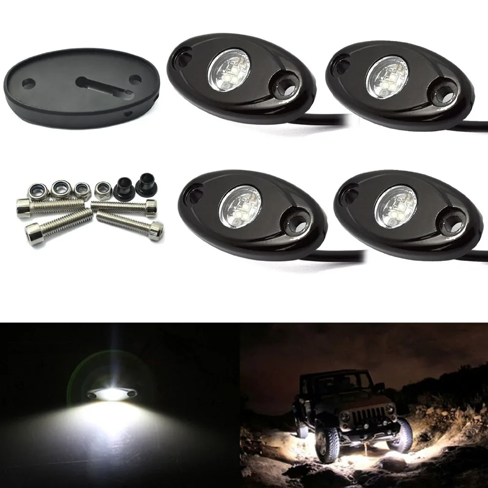 4 шт. 9-30 в 9 Вт светодиодный свет рок для джипа 4x4 внедорожный грузовик Trail Fender Underbody самодельные светильники