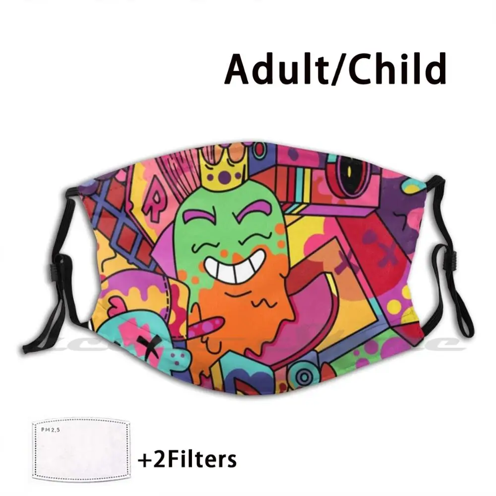 

Маска-Хамелеон Vexx для рисования Pm2.5, моющийся фильтр «сделай сам», для рта, трендовый рисунок, Боб, Стивен, Патрик, звезда, Vexx, Zhc, забавная