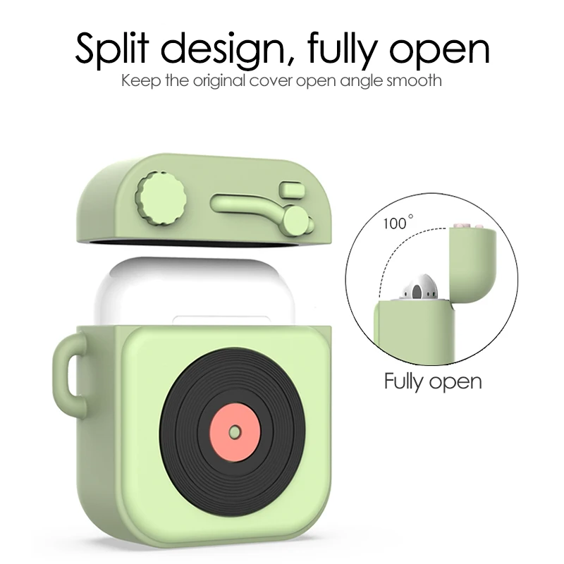 Eaphone зарядным устройством для Airpods 2 Чехол Мягкий силиконовый чехол Apple AirPods AirPod