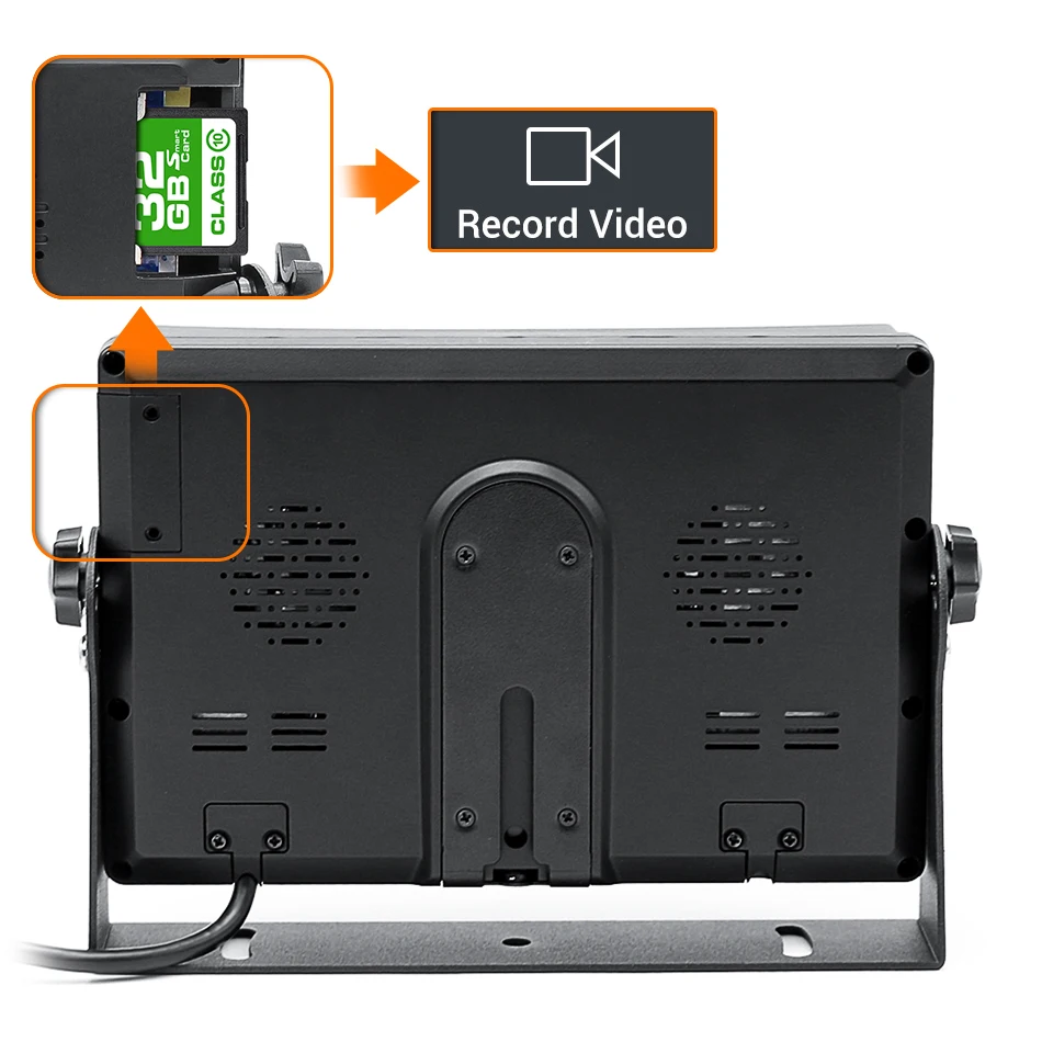 car camera recorder GreenYi 7 inch 1080P Recording DVR AHD IR Car Rear View Camera  Truck Vehicle IPS Monitor Sunshade Support SD Card car camera
