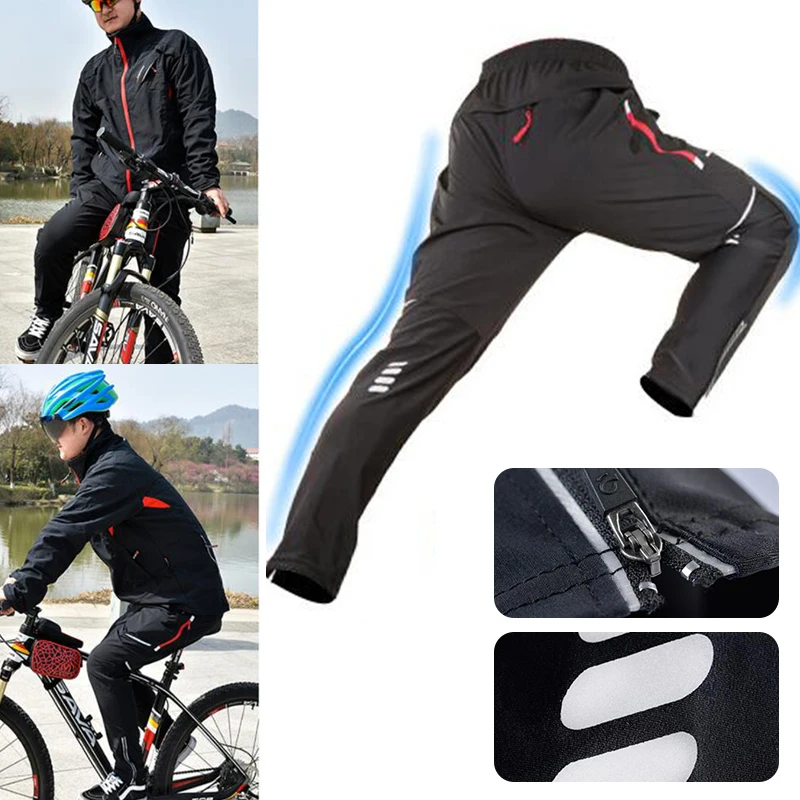 Unisex Woman Spring Autumn Riding Cycling Bicycle Bike Thin Pants Long Trousers