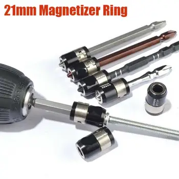 

Screwdriver Magnetic Ring Strong Magnetizer 1/4" 6.35mm Electric Hex Bits Screw Pick Up Tools