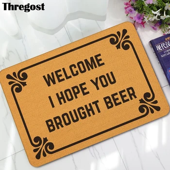

Rubber Rugs Doormat Non-Slip Floor Mat Waterproof Rug Go Away Door Mats Kitchen Home Entrance Outdoor Floor Carpet Hallway Mat