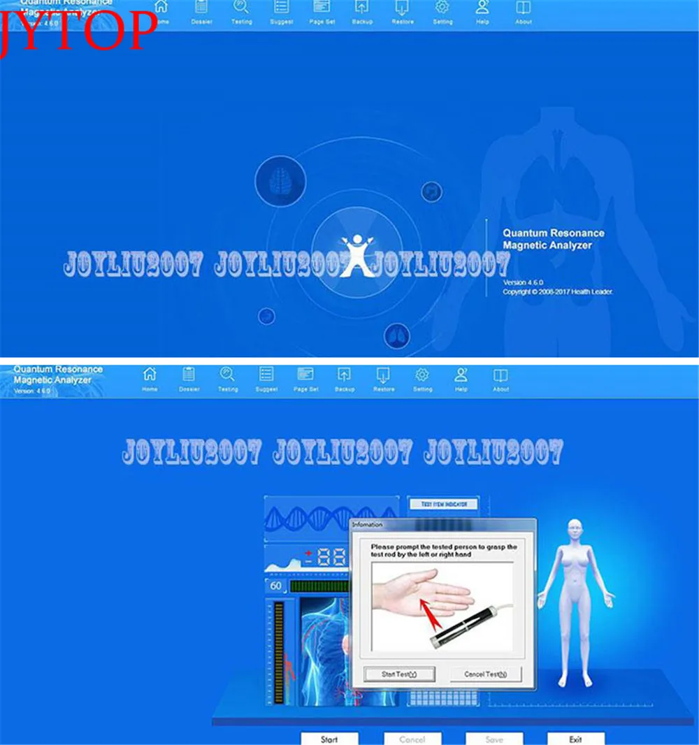 JYTOP семейный квантовый магнитный резонансный анализатор тела многоязычный Sub Health