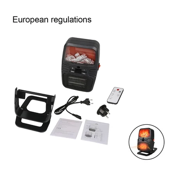 

1000W Wall Outlet Portable Heater Desktop Display Warm Fan Space Heater For Home Office