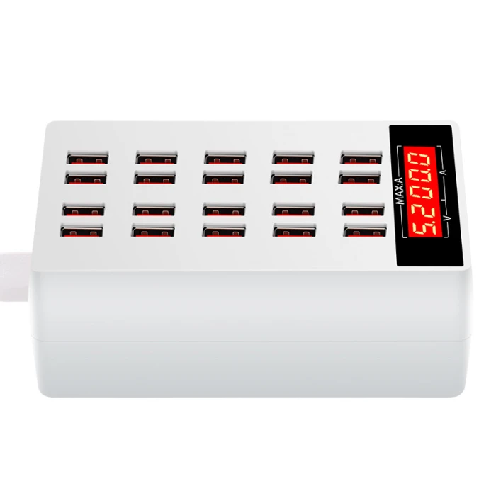 20-Порты 100W usb-хаб телефон Зарядное устройство с светодиодный Дисплей зарядный док-станция адаптер NC99
