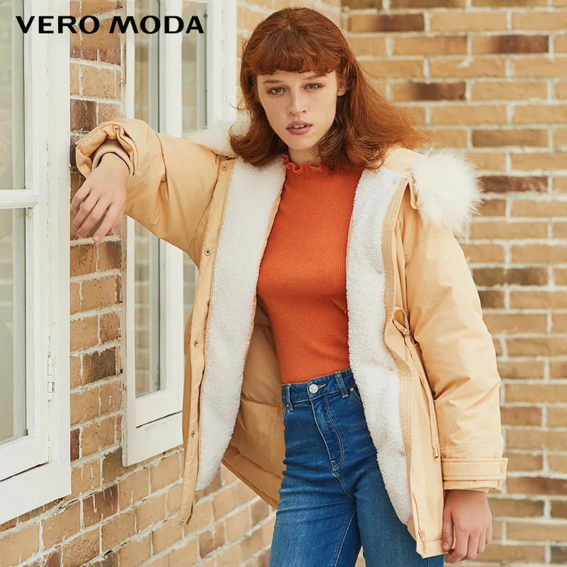 Vero Moda Женское зимнее длинное пальто с капюшоном | 319409503