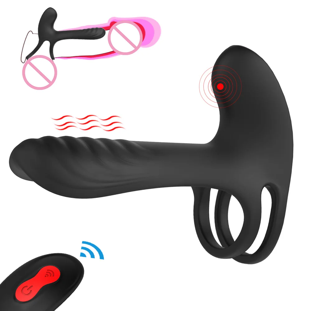 Vibration Ring For Men Silicone Male Masturbation Vibrator_voghion.com