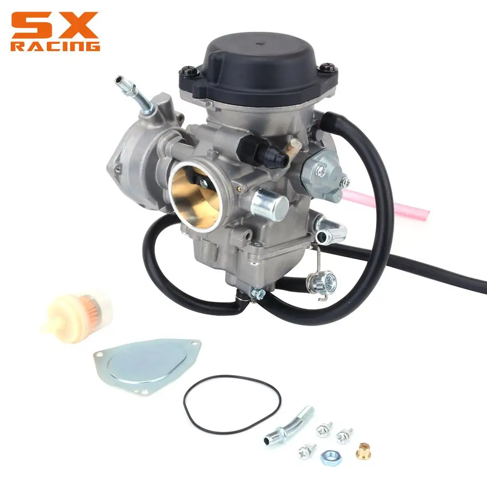 Мотоцикл PD36J 36 мм Carb Карбюратор дроссельной заслонки база крышка резиновая прокладка для Kawasaki ATV KFX400 KFX 400 2004 2005 2006 алюминий