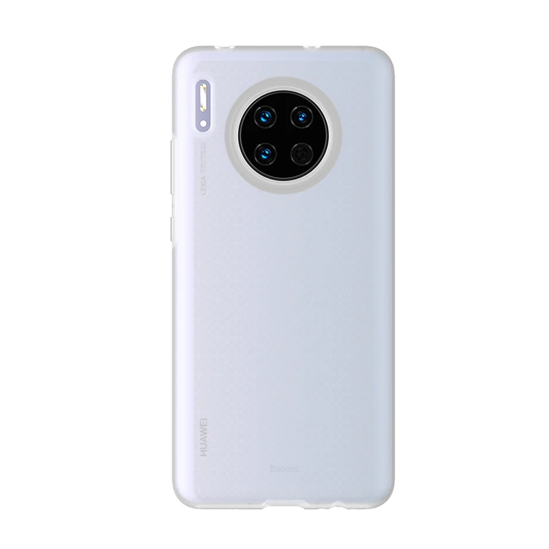 Роскошный жидкий силиконовый чехол Baseus для huawei mate 30 Pro, Силиконовый противоударный чехол для mate 30, чехол для телефона, чехол - Цвет: Transparent White