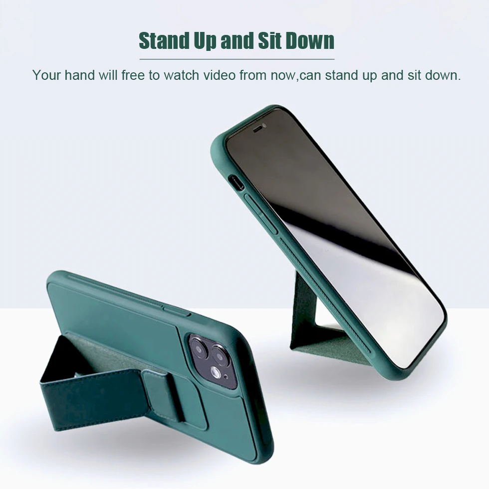 The Armour Case With Strap Stand For iPhone