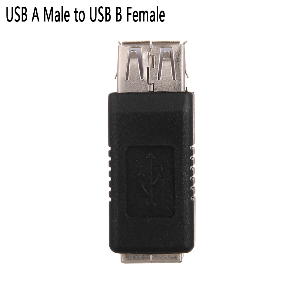 Новое поступление USB 2,0 Тип A мама-Тип B папа принтер сканер адаптер конвертер Разъем никелированный адаптер Электроника - Цвет: A Male to B Female