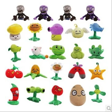 

10pcs/lot 13-20cm 8 Styles Plants Vs Zombies Stuffed Baby S Party Soft Doll Plush Doll Kid Gift