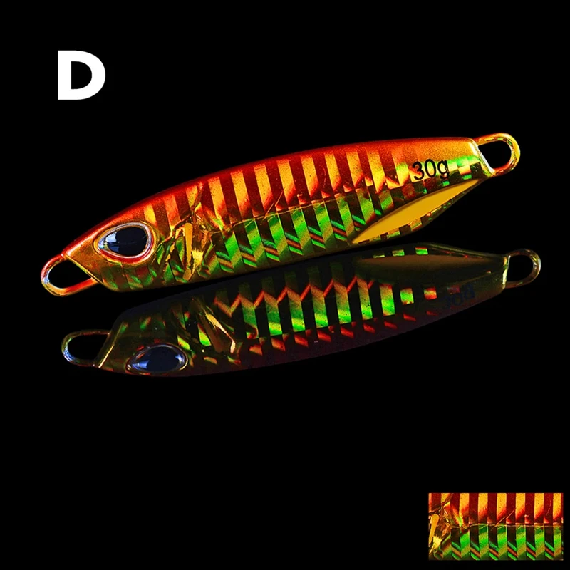 3D искусственная приманка, многоразовая металлическая Тонущая литая приманка, приманка для джиггинга, рыболовные аксессуары, 10 г, Спорт на открытом воздухе - Цвет: D
