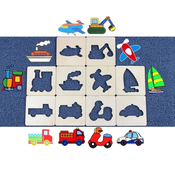 

1pc Drawing Stencil Set Hollow Cartoon Educational Drawing Tool Painitng Template for Children Early School Toddlers Kids