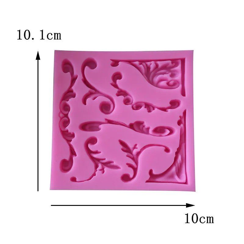 

Polymer Fondant Molds 3D Wall Panel Lace Concrete Designer DIY Photo Frame Decoration Cake Mold