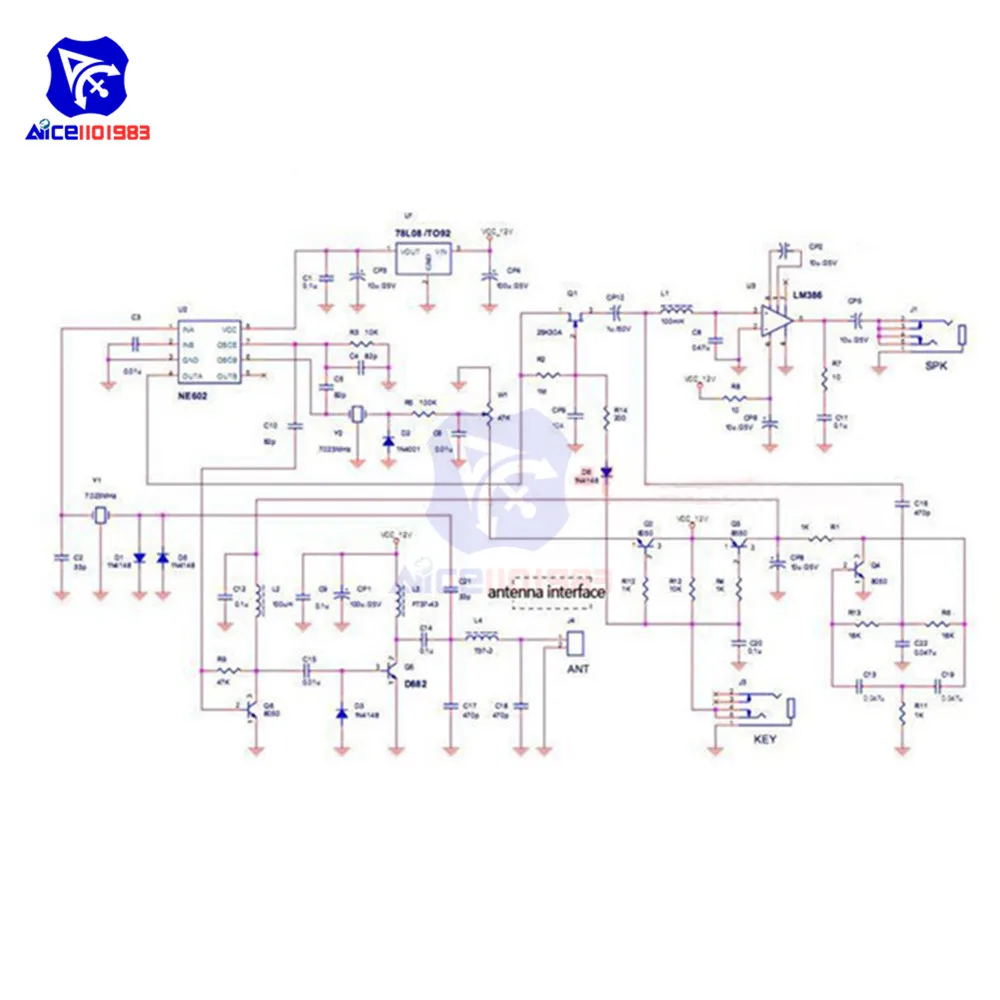 Consumer Electronics 3w Cw Short Wave Ham Radio Telegraph Transceiver Diy Forty 9er Kit 7 023mhz W Ham Radio Transceivers