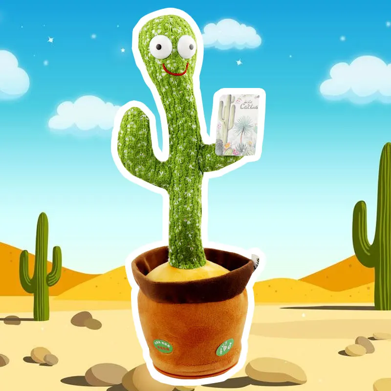 Cactus Plush Toy Electronic Shake Dancing with the songالصبار ال
