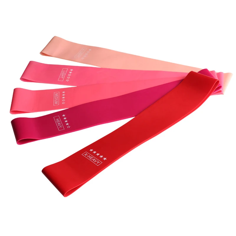 Hot 5Pcs/Set Elastic Workout Resistance Bands Loop Sports Fitness Exercise Yoga Band MVI-ing