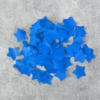

Star confetti ball filler, 2 cm, paper, 500 g, blue