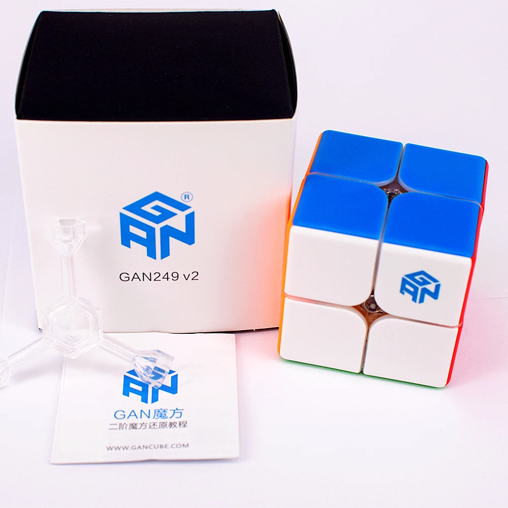 Gan 249 V2/V2 M Магнитный 2X2 волшебный куб GAN249 V2 2X2 скоростной куб GAN 2X2 головоломка магнитный куб gans 2x2x2 куб игрушки для детей